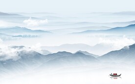 高清 意境客厅山水 TiF分层