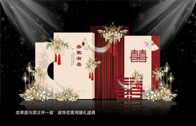 香槟色婚礼迎宾