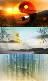 天地人和武术视频背景