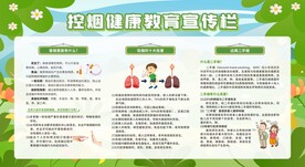 控烟戒烟禁烟健康教育宣传栏