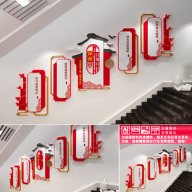 保密管理楼道文化墙