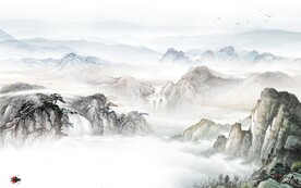 人气 中式简约山水 TIf分层