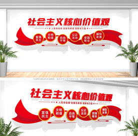社会主义核心价值观文化墙
