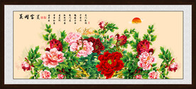 花开富贵牡丹图