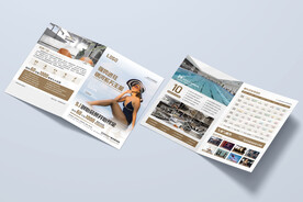 游泳健身瑜伽折页海报图片