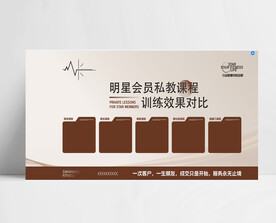 健身私教活动展示海报图片