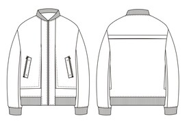 夹克款式图