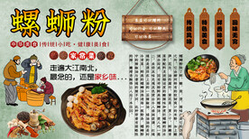 螺蛳粉背景墙