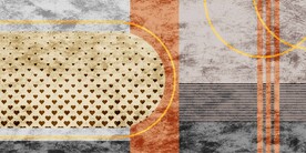 现代抽象线条地毯