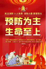 社区消防安全宣传海报