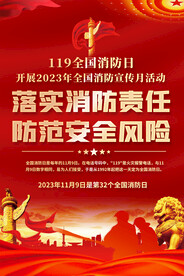全国消防日宣专海报