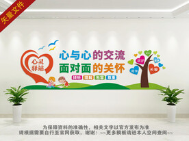 心理咨询室文化墙 