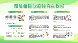 防校园欺凌宣传栏展板