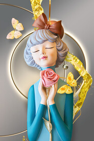 莫兰迪少女 卡通少女 美少女 