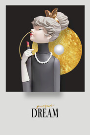 莫兰迪少女 卡通少女 美少女 