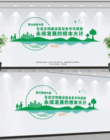 生态文明建设文化墙