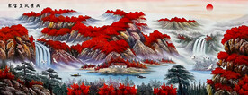 聚宝盆风景画