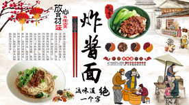 炸酱面背景墙