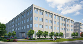 工厂办公楼外观设计案例效果图