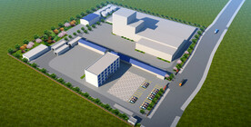 工厂绿化设计案例鸟瞰图