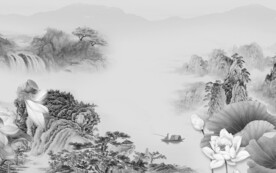 人气 最新灰山水画 TiF分层