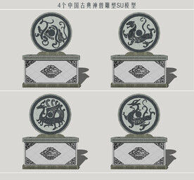 中国古典神兽雕塑