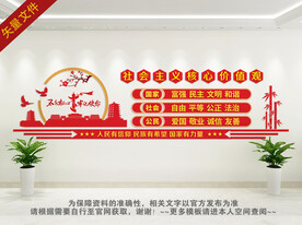 社会主义核心价值观文化墙