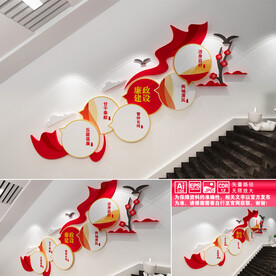 廉政楼道文化墙