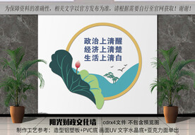 财政局廉政展板