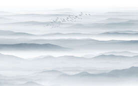 禅意水墨画背景墙