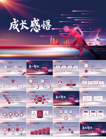 大气创意个人成长感悟动态PPT