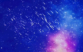流星雨星空背景墙