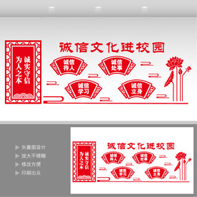 诚信文化进校园宣传墙