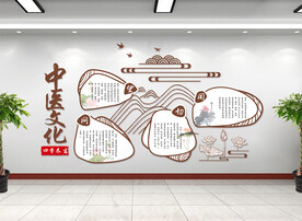 中医馆文化墙 中医文化展板