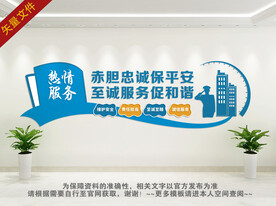 保安公司文化墙