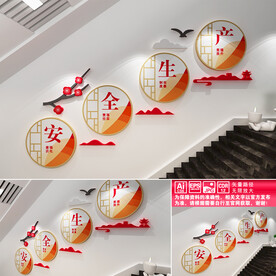 安全生产楼道文化墙