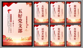 五好党支部海报