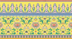 传统鱼纹黄地粉彩花卉鱼纹瓶