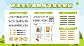 校园师风师德建设宣传栏