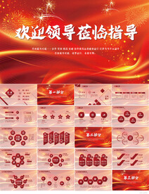 热烈欢迎上级领导莅临指导PPT