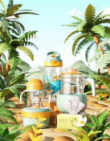 c4d素材母婴卡通OC渲染