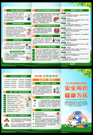 2023安全用药月三折页