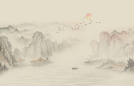 新中式意境山水画