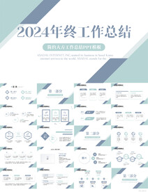 2024年终工作总结汇报PPT