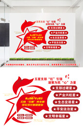 五星党支部文化墙