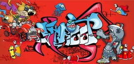 欧美风街头涂鸦餐饮酒吧背景墙