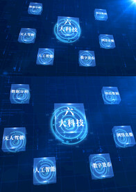 六大科技架构分类AE模板