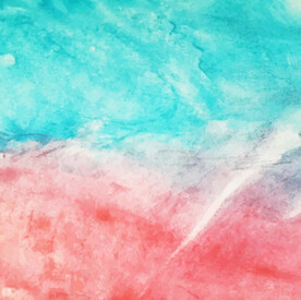 红绿色水彩水粉宣纸背景