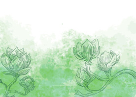 绿色插画底纹背景