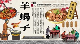 羊蝎子背景墙